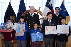 Tercera Zona Naval premió a los ganadores del concurso de Pintura Infantil “El Mar, sus Héroes y sus Riquezas”