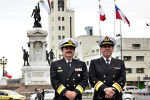 Director de Sanidad de la Marina de Guerra del Perú realizó visita oficial a la Armada de Chile