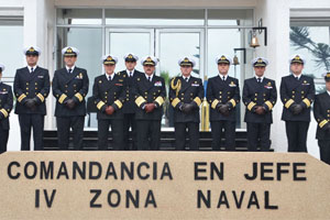 Comandante en Jefe de la Armada efectuó revista inspectiva a la Cuarta Zona Naval