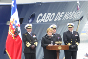 Presidenta Bachelet bautiza a buque de investigación científica “Cabo de Hornos”