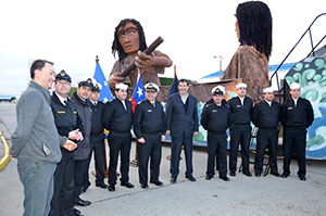 Personal de la III Zona Naval presentó el carro alegórico para el Carnaval de Invierno