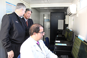 Ministro Consejero y Jefe de Cancillería de Japón en Chile visita dependencias del Servicio Hidrográfico y Oceanográfico de la Armada