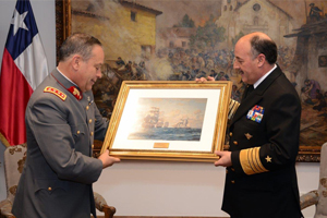 Comandante en Jefe de la Armada saludó al Ejército en un nuevo aniversario