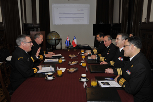 Segunda reunión bilateral de Estados Mayores entre Armada de Chile y Nueva Zelanda