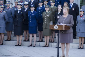 Presidenta reconoció a Mujeres de las Fuerzas Armadas y Policiales por su participación en Misiones de Paz