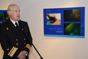 Muestra fotográfica de la Esmeralda hundida es presentada por la Armada