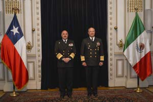 Secretario de Marina de México se encuentra de visita en Chile
