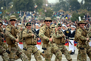 Más de 1.400 efectivos navales desfilaron en honor a las Glorias del Ejército