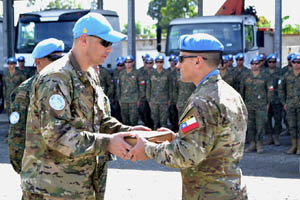 Comandante IM Álvarez entrega el Mando del Batallón Chile XXIII