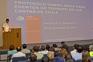Armada y ONEMI Tarapacá presentaron actualización de protocolo con nuevas medidas preventivas ante tsunamis
