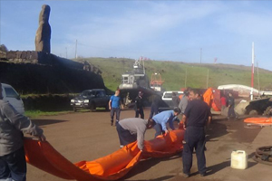 En Isla de Pascua se realizó instrucción de combate a la contaminación