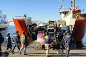 En Punta Arenas Armada participó de fiscalización conjunta anti droga