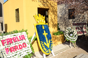 Con una romería en el Cementerio General se recordó la hazaña de Pardo en Santiago