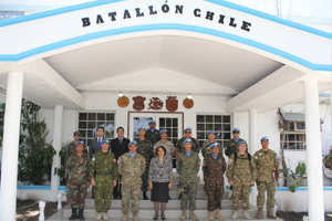Batallón Chile XXV recibe medalla MINUSTAH