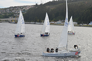 Yates de la Clase J24 desplegaron sus velas en la bahía de Concepción