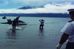 Armada rescató cuerpo sin vida de joven en el Lago Caburgua