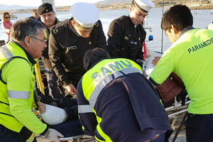Tripulante de pesquero fue evacuado por Lancha de Rescate