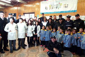 Departamento de Obras y Construcciones de la Segunda Zona Naval realizó operativo cívico en Escuela E-497 Corneta Cabrales de Talcahuano