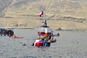 Exitosa 35° versión de travesía de nado con aletas en honor a las Glorias Navales
