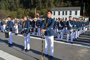 Colegio San Felipe de Arauco obtuvo primer lugar en el encuentro de bandas escolares realizado en la Base Naval Talcahuano