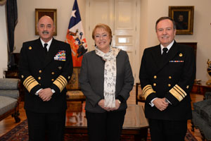 Presidenta de la República designó al Vicealmirante Julio Leiva como nuevo Comandante en Jefe de la Armada de Chile