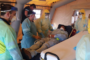 Armada participó en simulacro de emergencia sanitaria en el puerto de Valparaíso