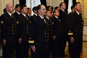 Armada invistió a los nuevos Comodoros del Alto Mando Naval