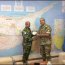Contraalmirante Mc Intyre saludando al Jefe de las Fuerzas de UNFICYP Mayor General Mohammad Humayun Kabir