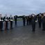  Almirante Leiva recibe los honores de ordenanza a su llegada a la Base Naval Talcahuano.  