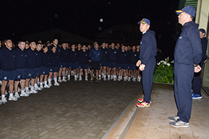 Director General del Personal encabeza actividad deportiva con alumnos y dotación de la Escuela de Grumetes