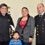  El Contraalmirante Brito compartió con las familias de los servidores navales que cumplen labores en la Capitanía de Puerto de Tierra del Fuego  