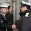 En la Capitanía de Puerto, el Contraalmirante Brito revistó a la dotación, para posteriormente conocer las principales actividades, problemas y avances en el cumplimiento de metas