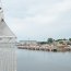 La tripulación ingresó a puerto con empavesado completo, para mostrarle a la ciudad que uno está recalando por primera vez en dicho puerto