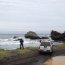 Capitanía de Puerto de San Vicente realiza labor preventiva en el borde costero por marejadas anormales.