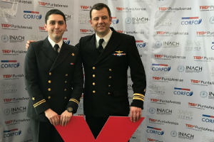 Tribu antartikana contó con la participación de dos marinos en el encuentro TEDX más austral de Sudamérica