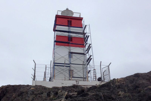 Estructura del Faro "Punta Caldera" fue recuperada tras 53 días de trabajo