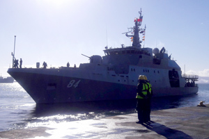 Patrullero “Cabo Odger” zarpó desde Talcahuano con rumbo a Valparaíso