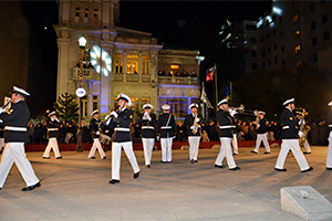 Banda Insignia de la Tercera Zona Naval participó en la IV versión del Tattoo Austral