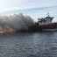  Armada investiga incendio que afectó a embarcación pesquera en la bahía de Quellón  