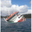 Armada realiza operativo tras hundimiento de buque con 200 toneladas de peces en la costa de la Isla de Chiloé