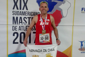Servidor de la Armada ganó Sudamericano de Atletismo