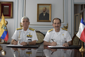 Finalizó XI reunión de Jefes de Estados Mayores entre la Armada de Chile y de Ecuador