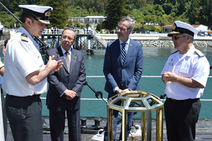 Embajador de Holanda en Chile visitó la Base Naval Talcahuano