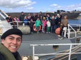 Ganadores de concurso “FUNDACIÓN TERAIKE 2017” navegaron por el Estrecho de Magallanes