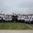 Reunidos en el frontis de lo que fue la Escuela de Armamentos, actual Academia de Guerra Naval, en Viña del Mar, los Artilleros de la Armada celebraron su aniversario
