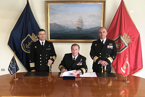 Capitán de Navío Infante de Marina Pedro Ábrego asume como Comandante General del Cuerpo de Infantería de Marina