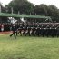 El cambio de mando finalizó con un desfile del destacamento de honor a cargo del Capitán de Corbeta Infante de Marina Hermann Wunderlich.