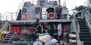 Armada realiza completo despliegue para ir en apoyo de damnificados de Villa Santa Lucía