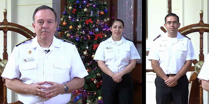 Almirante Leiva envía saludo de Navidad Almirante Leiva envía saludo de Navidad