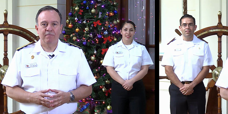 Almirante Leiva envía saludo de Navidad